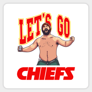 Jason Kelce - Let's Go Chiefs Sticker